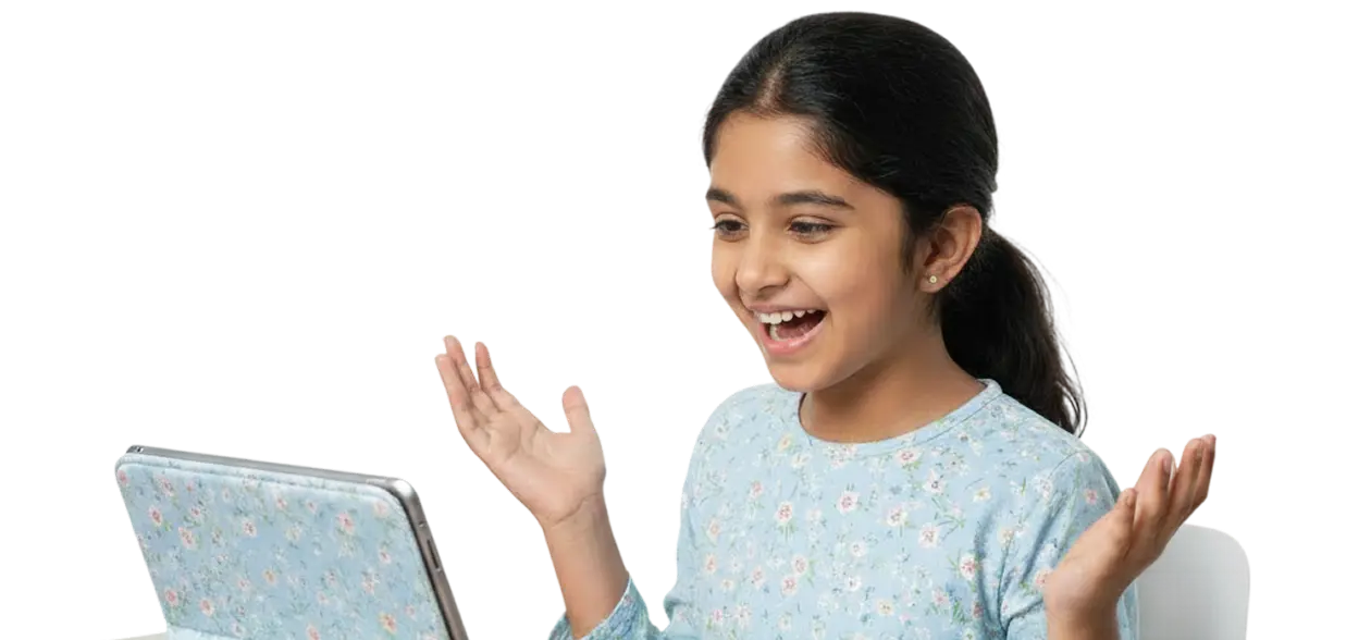 student learning yoga